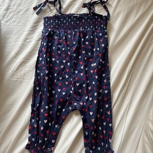 BONTON Paris coton overalls heart print ❤️